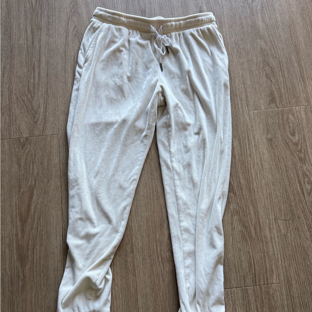 Cozy Cream Jogger Pants